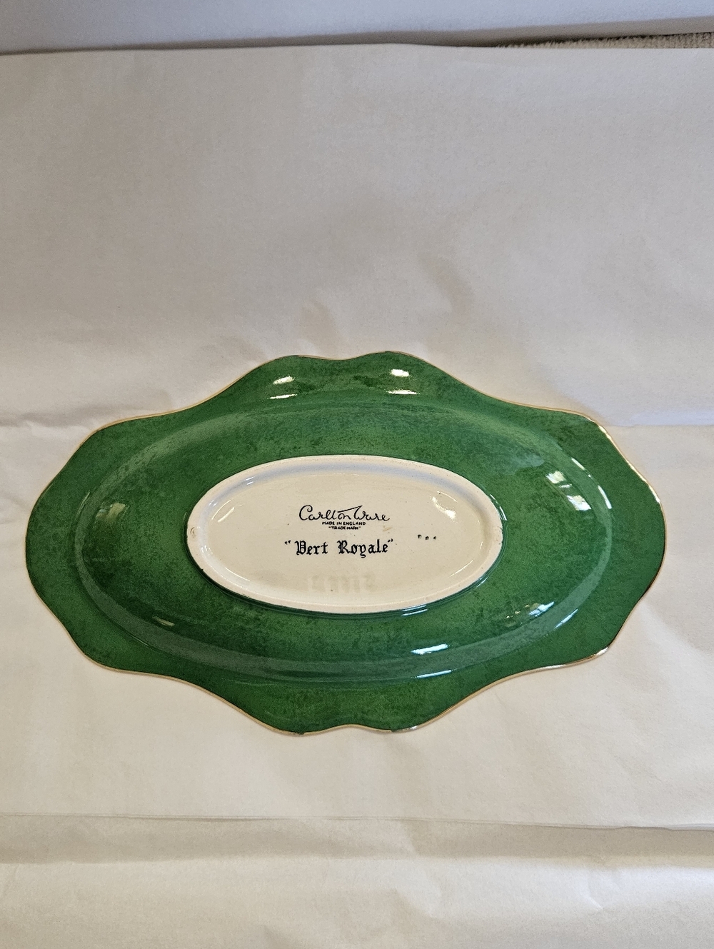 "Royal Green" Carltonware Serving/Trinket Dish - Picture 7 of 8